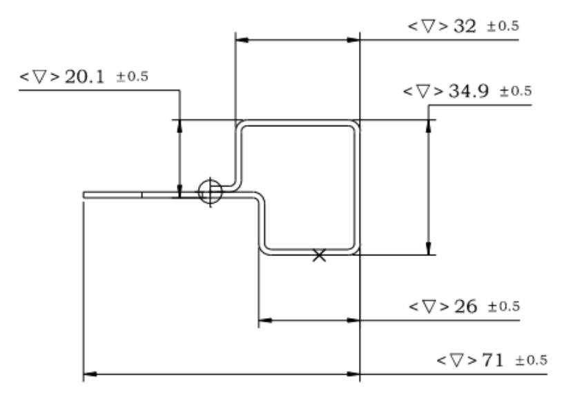 EV Battery-Tray Reinforcement — Roll-Formed 980MPa-Class Steel — Technical drawing